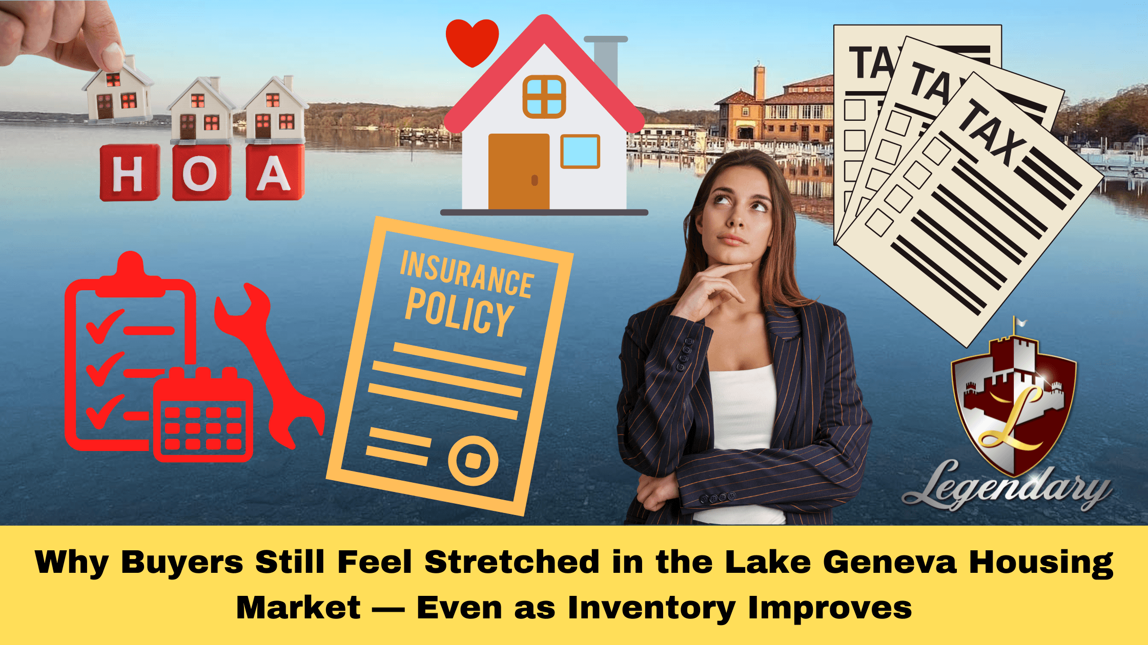 Explanation of the rising homeownership costs alongside increasing inventory in the Lake Geneva housing market, highlighting how buyers evaluate affordability, maintenance, insurance, taxes, and overall ownership costs.